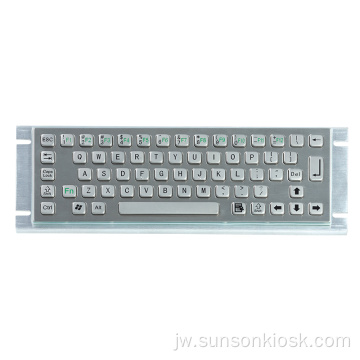 Waterproof IP65 Informasi Kiosk Metal Keyboard